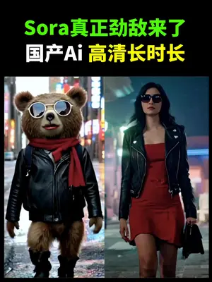 Sora真正劲敌来了！国产Ai视频王者登场！ #AI视频 #Sor...