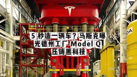 5 秒造一辆车？马斯克曝光德州工厂 Model Q 压铸黑科技_哔...